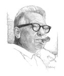 Art Rooney Sr. illustration by Ron Mahoney.