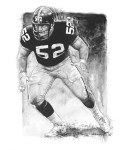 Mike Webster illustration by Ron Mahoney.