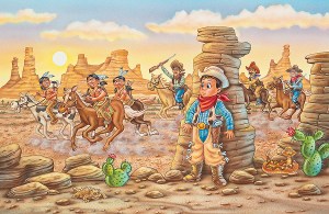 Children's book illustration by Phil Wilson.