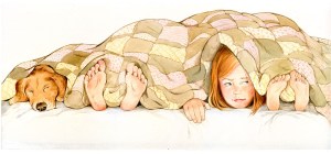 Children's book illustration by Carol Newsom.