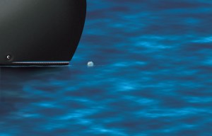 Humorous whale illustration by George Schill.