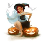 Halloween illustration by Eugene Vinitski.